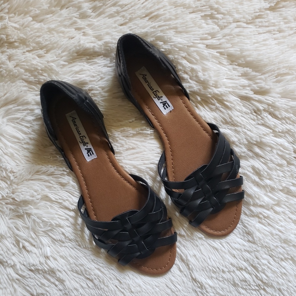 American Eagle Black Sandals